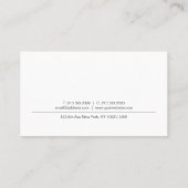 Modern elegant design, minimaal grafisch ontwerp visitekaartje (Achterkant)