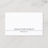 Modern elegant design, minimalistisch grafisch ont visitekaartje (Voorkant)