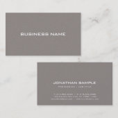 Modern Elegant Design Plain Pearl Finish Deluxe Visitekaartje (Voorkant / Achterkant)