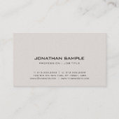 Modern Elegant Design Premium Parel Afwerking Luxe Visitekaartje (Achterkant)