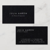 Modern elegant design Professional Premium Black Visitekaartje (Voorkant / Achterkant)