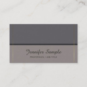 Modern Elegant Design Trendy Bruin Goud Luxe Visitekaartje