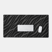 Modern elegant design zwart grijs Zebra Bureaumat (Keyboard & Muis)