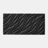 Modern elegant design zwart grijs Zebra Bureaumat (Voorkant)