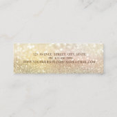 Modern Elegant, Diamonds High Heels Bokeh Mini Visitekaartje (Achterkant)