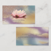 Modern Elegant Diamonds Lotus Colorful Visitekaartje (Voorkant / Achterkant)