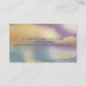 Modern Elegant Diamonds Lotus Colorful Visitekaartje (Achterkant)