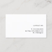 Modern Elegant Dietitian Nutritionist Coach Visitekaartje (Achterkant)