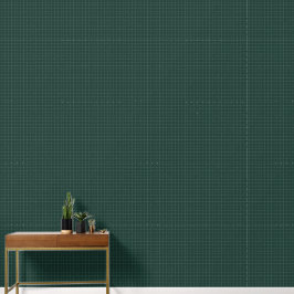 Modern Elegant Donker Bos Groen Geruit Patroon Behang