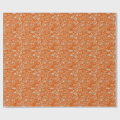 Modern Elegant Donker Sinaasappel Terrazzo Effect  Cadeaupapier (Vlak)