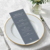 Modern elegant dunraam tafelmenu menu