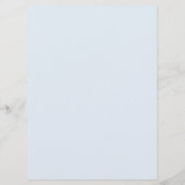 Modern Elegant Dusty Blue Bleek Lila Foliage Menu (Achterkant)