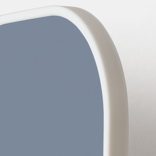 Modern Elegant Dusty Blue Monogram Pickleball Paddle (Links Detail)