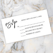 Modern Elegant Dusty Blue White RSVP-kaart Informatiekaartje