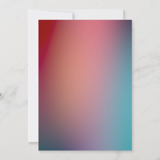 Modern elegant dusty neon Wedding Kaart (Achterkant)