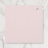 Modern Elegant Dusty Roos Hydrangea Bruiloft Bedankjes Labels (Achterkant)