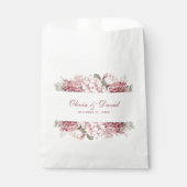 Modern Elegant Dusty Roos Hydrangea Bruiloft Bedankzakje (Voorkant)