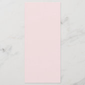 Modern Elegant Dusty Roos Hydrangea Bruiloft Menu (Achterkant)