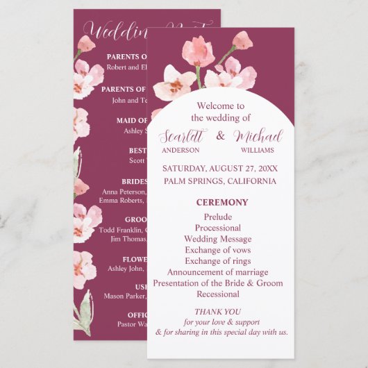 Modern Elegant Earthy Floral Arch (Voorkant / Achterkant)