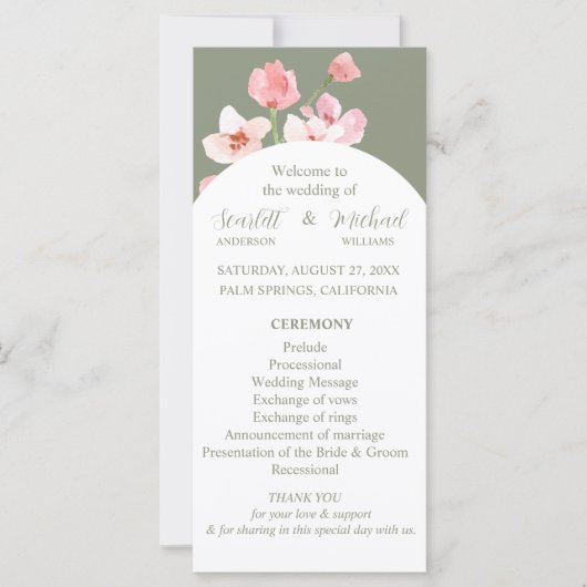 Modern Elegant Earthy Floral Arch (Voorkant)