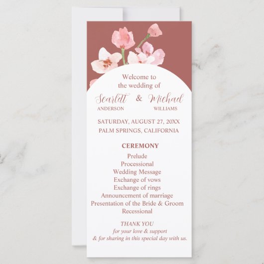 Modern Elegant Earthy Floral Arch (Voorkant)