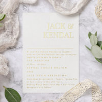 Modern Elegant | Editable Names Wedding Gold