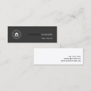 Modern Elegant Eenvoudig Aangepast Bedrijf Logo &  Mini Visitekaartje