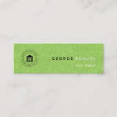 Modern Elegant Eenvoudig Aangepast Bedrijf Logo &  Mini Visitekaartje (Voorkant)