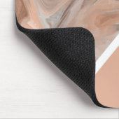 Modern elegant eenvoudig Abstract bruin Muismat (Hoek)