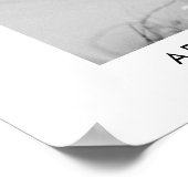 Modern Elegant Eenvoudig Bruiloft Foto Welkomstbor Poster (Hoek)