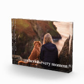 Modern Elegant Eenvoudig Cherish Geheugen Aangepas Fotoblokken (Rechts)