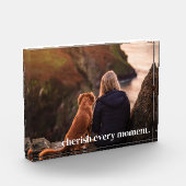 Modern Elegant Eenvoudig Cherish Geheugen Aangepas Fotoblokken (Links)