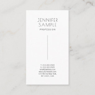 Modern Elegant Eenvoudig Handtekening Matte Papier Visitekaartje