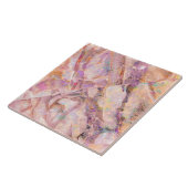 Modern Elegant Eenvoudig Klassiek Marmer Blush Roz Tegeltje (Zijkant)