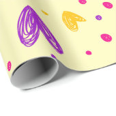 Modern Elegant Eenvoudig Kleurrijk Hartvorm Gift Cadeaupapier (Rol Hoek)