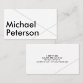 Modern Elegant Eenvoudig Minimalistisch Trendy Kla Visitekaartje (Voorkant / Achterkant)