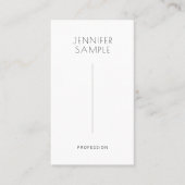 Modern Elegant Eenvoudig Ontwerp Handtekening Matt Visitekaartje (Voorkant)