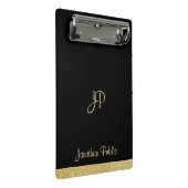 Modern Elegant Eenvoudig Ontwerp Monogram Geperson Mini Klembord (Schuin)