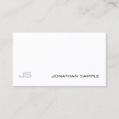 Modern Elegant Eenvoudig Ontwerp Wit Duidelijke Tr Visitekaartje (Voorkant)