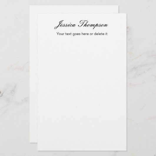 Modern Elegant Eenvoudig Professioneel Briefpapier (Voorkant / Achterkant)