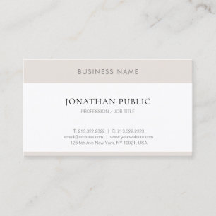 Modern Elegant Eenvoudig Professioneel Minimalist Visitekaartje