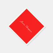 Modern Elegant Eenvoudig Professioneel Rood Servet (Hoek)