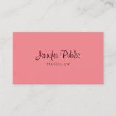 Modern Elegant Eenvoudige Sjabloon Typografie Tren Visitekaartje (Voorkant)