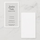 Modern Elegant Eenvoudige Verticale Sjabloon Trend Visitekaartje (Voorkant / Achterkant)