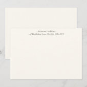 Modern Elegant Elegshell Wit | Opmerking Notitiekaartje (Voorkant / Achterkant)