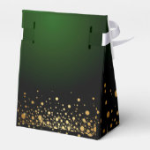 Modern Elegant Emerald Green bevoordeelt dozen Bedankdoosjes (Achterkant)