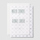 Modern Elegant Emerald Green Wedding Vellum Uitnodigingen (Offset (Uitnodiging))