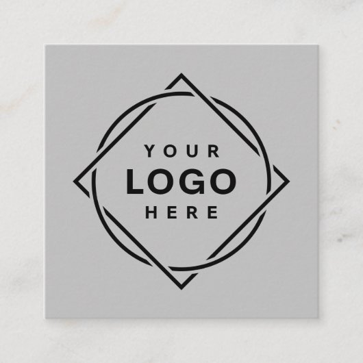 MODERN, ELEGANT EN AANPASBAAR  VIERKANTE VISITEKAARTJE (Voorkant)