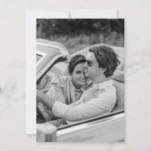 Modern Elegant en Bold Bewaar onze Datum Kaart (Achterkant)