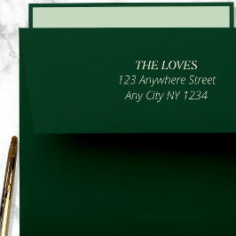 Modern elegant en eenvoudig retouradres  zelfinktende stempel